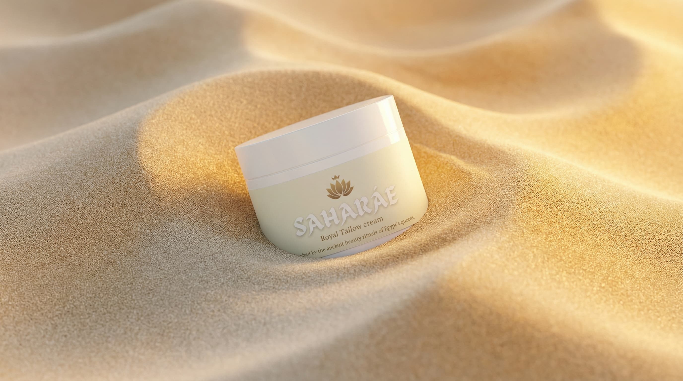 Desert landscape at sunset